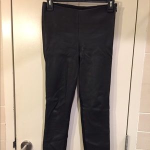 100% Leather Catherine Malandrino Paneled Leggings